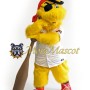 Plush Yellow Monster Mascot Costume