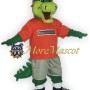 Happy Green Crocodile Mascot Costume