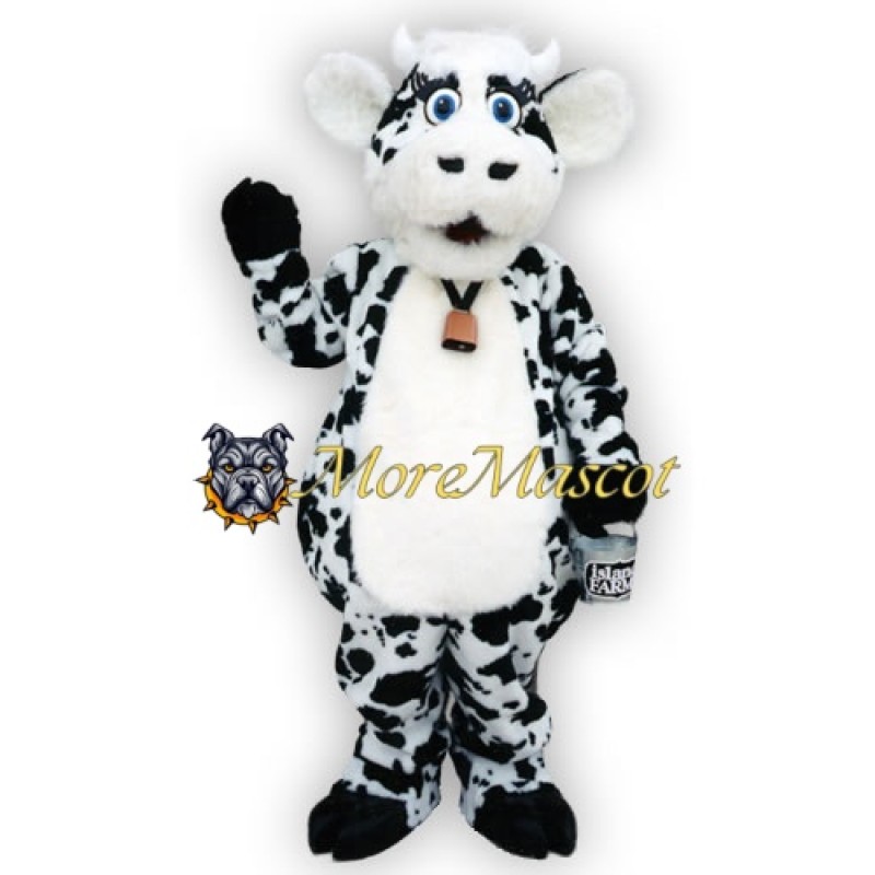 Friendly Cute Cow Mascot Costume
