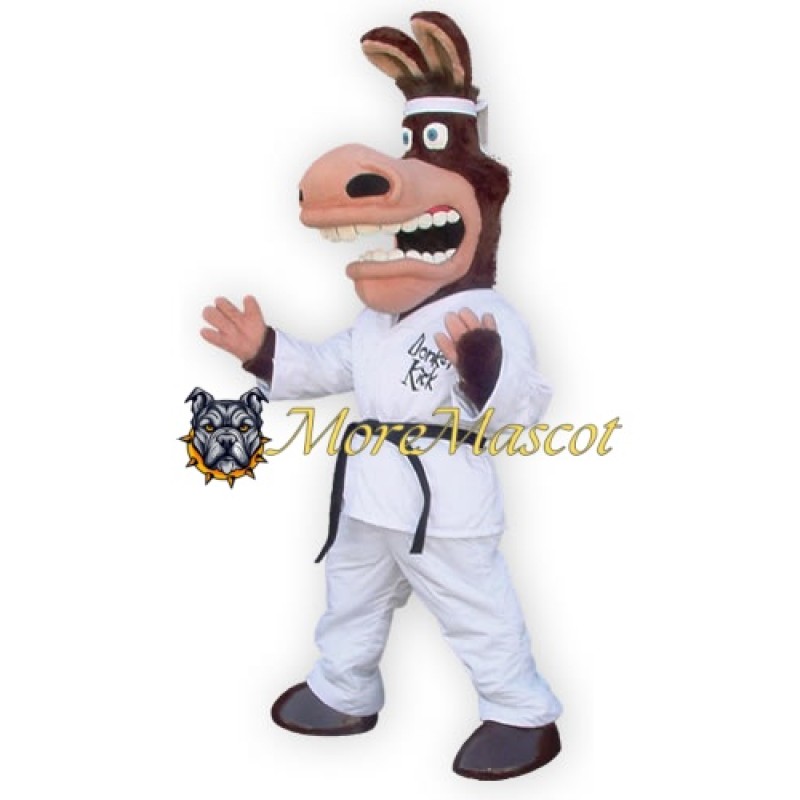 Taekwondo Donkey Mascot Costume