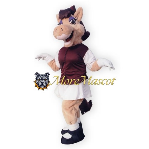 Cute Female Horse Mascot Costume
