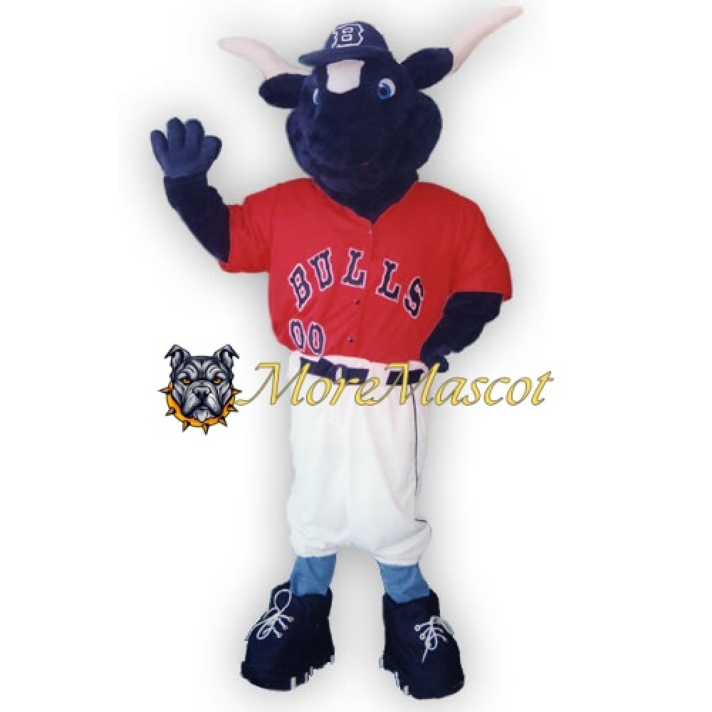 Friendly Sport Bull Mascot Costume