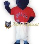 Friendly Sport Bull Mascot Costume