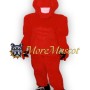 Muscle Red Horse Mascot Costume