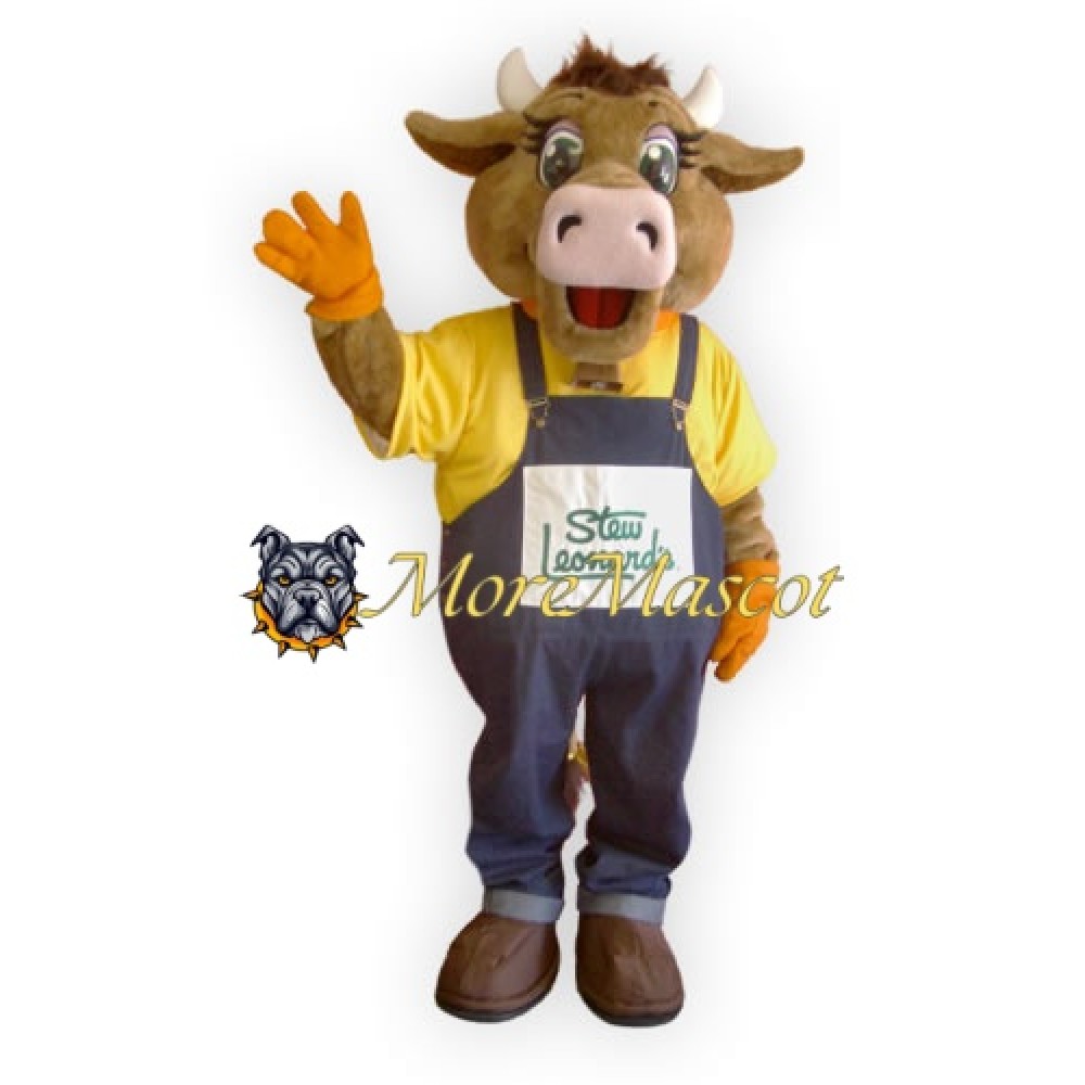 Friendly Female Cattle Mascot Costume