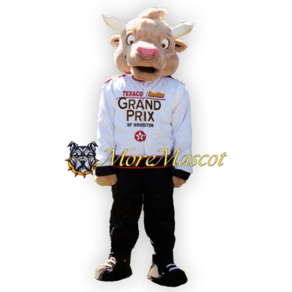 Racer Bull Mascot Costume