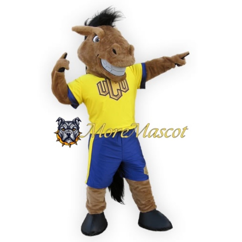 University Brown Horse Mascot Costume