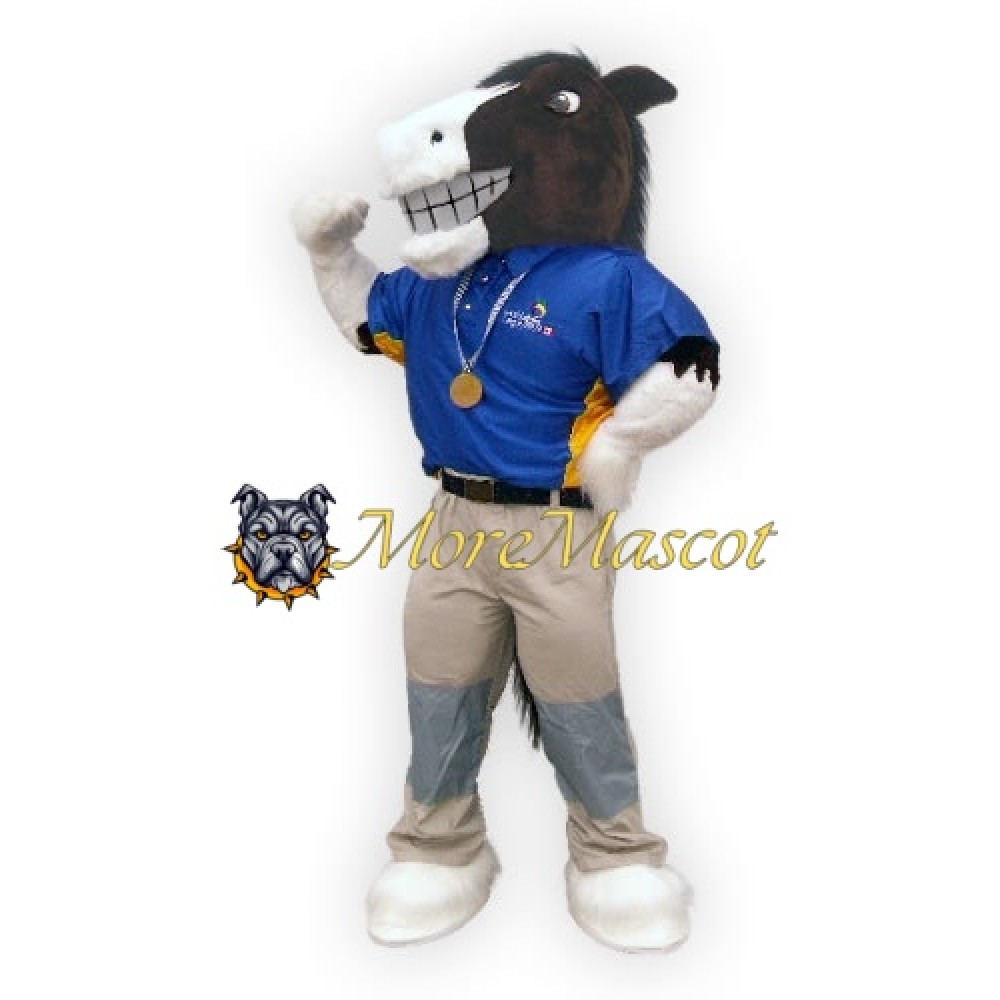 Power Champion Horse Mascot Costume