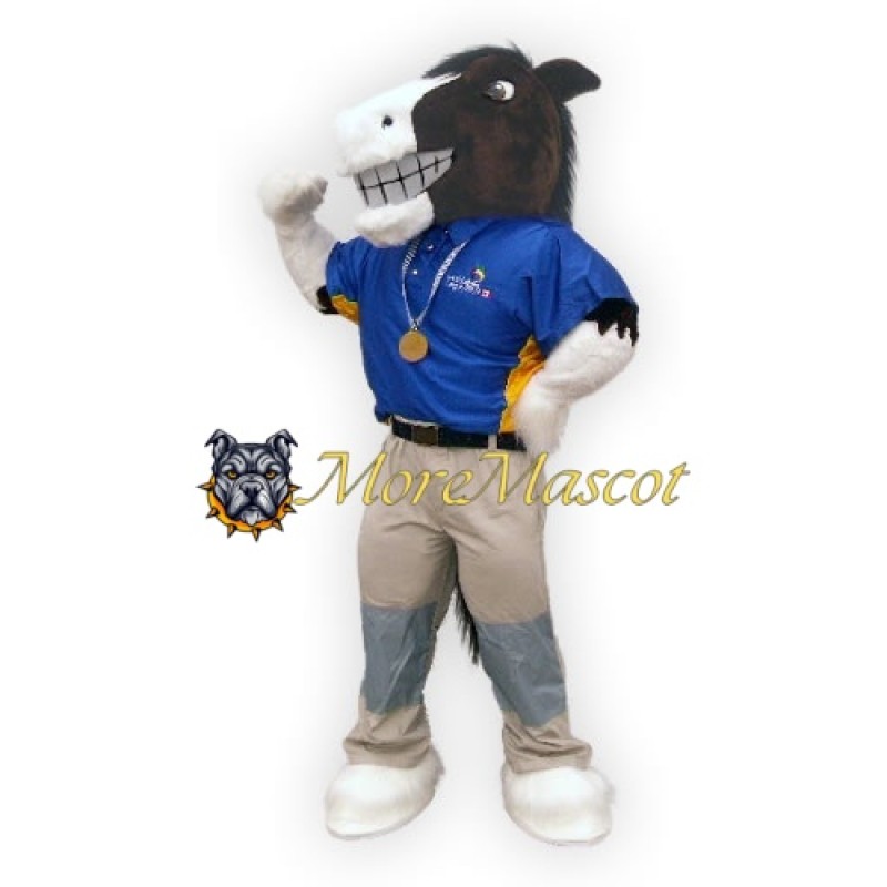 Power Champion Horse Mascot Costume