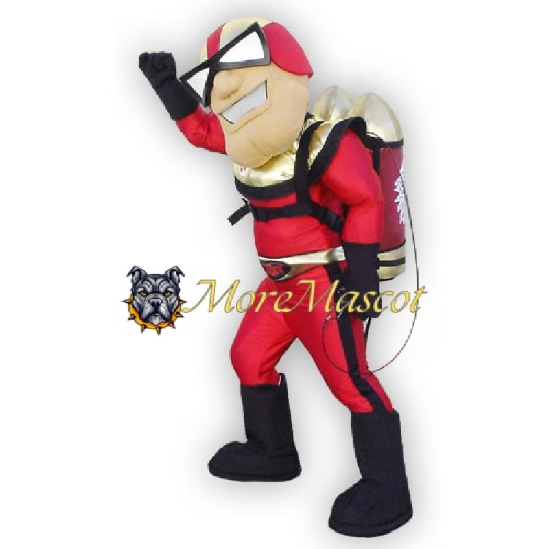 Muscle Pilot Mascot Costume