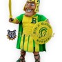 Yellow & Green Warrior Mascot Costume