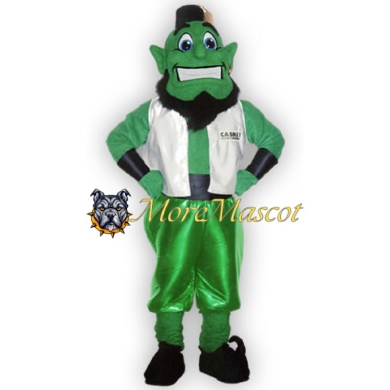 Green Genie Mascot Costume