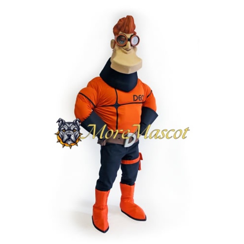 Crazy Muscle Man Mascot Costume