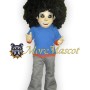 Afro Boy Mascot Costume