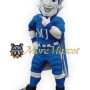 Muscle Blue Devil Mascot Costume