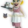 Beautiful Waiter Mascot Costume