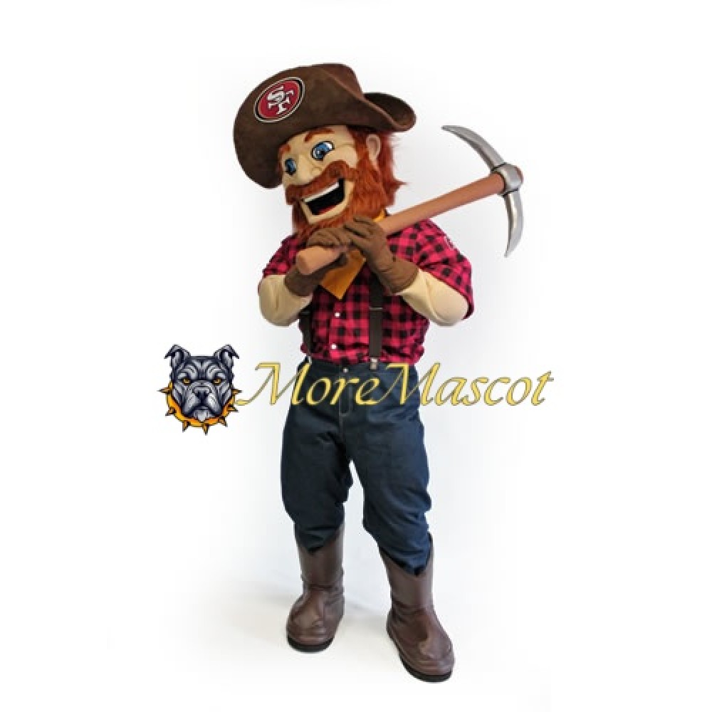 Happy Miner Mascot Costume