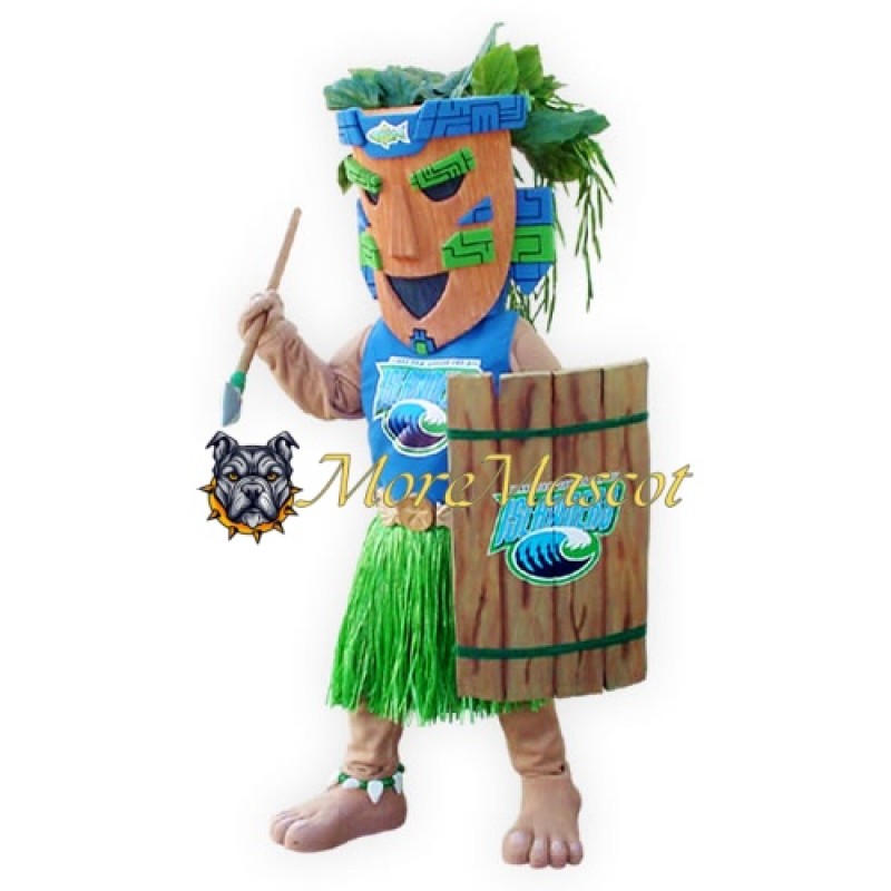 Disguised Warrior Mascot Costume