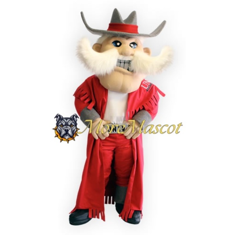 University Red Cowboy Mascot Costume