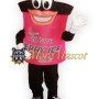 Raspberry Colored Hair Gel Mascot Costume