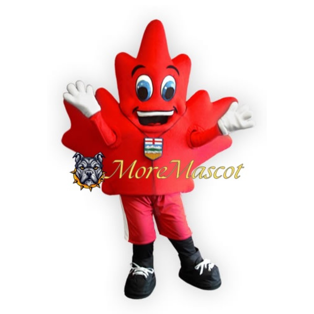 Red Maple Leaf Mascot Costume