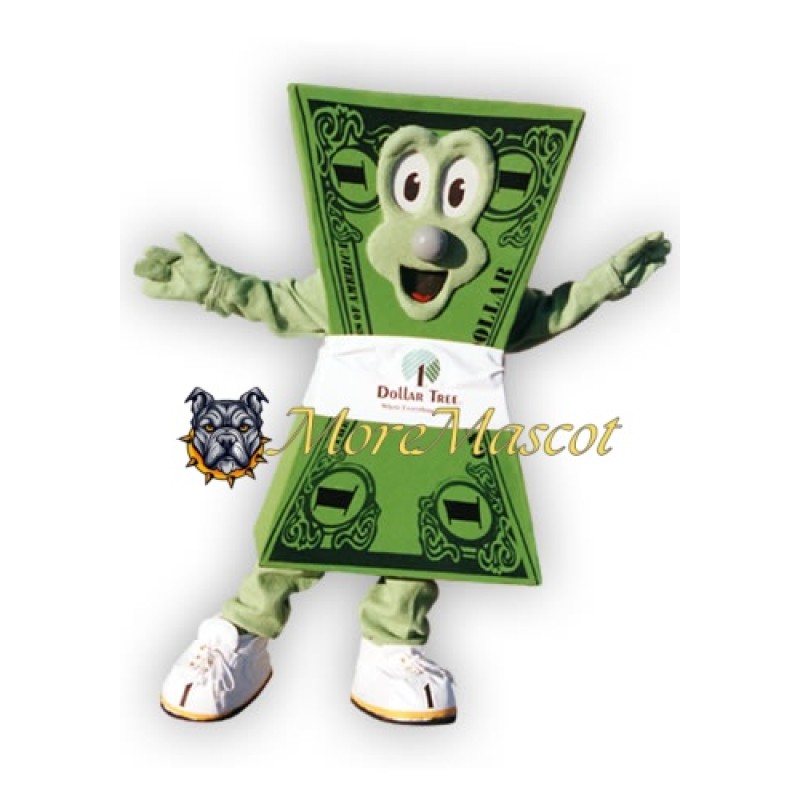 Green Dollar Mascot Costume