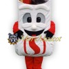 White Shopping Bag Mascot Costume