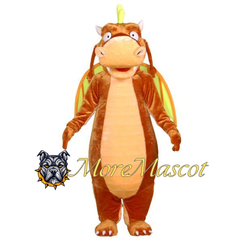 Brown Dragon Mascot Costume