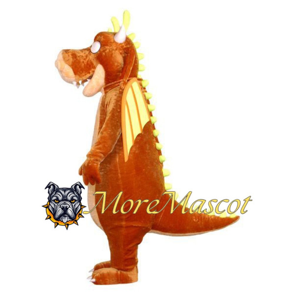 Brown Dragon Mascot Costume