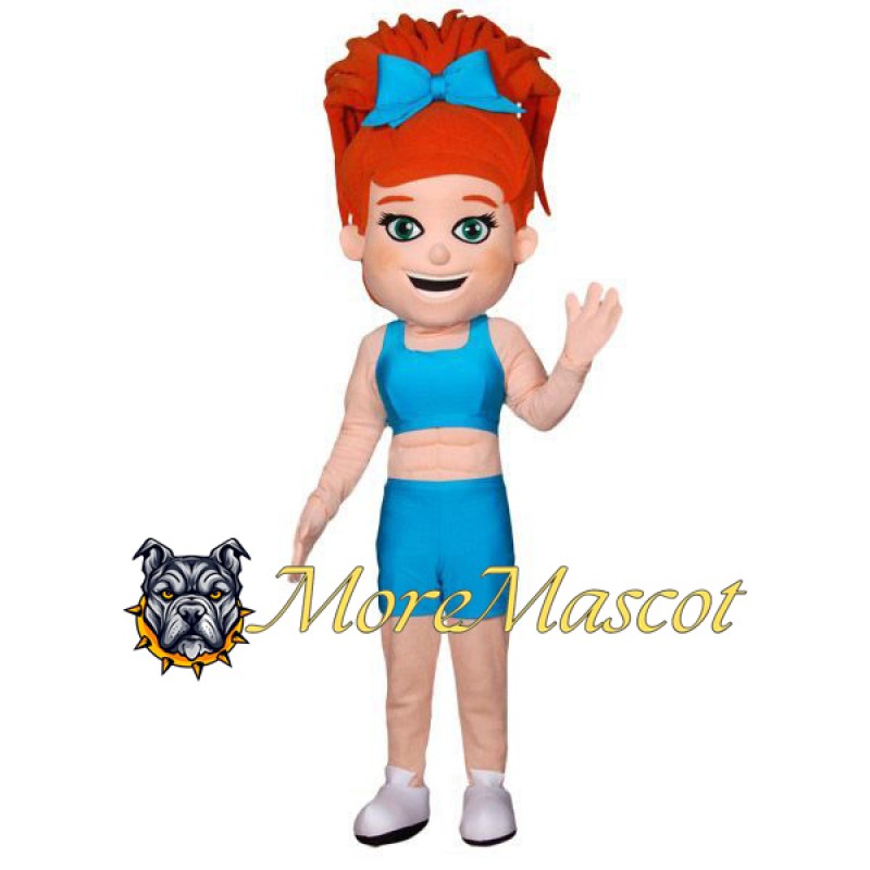 Cheerleading Girl Mascot Costume