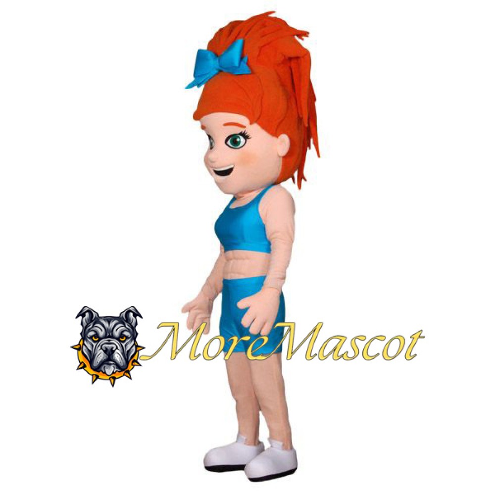 Cheerleading Girl Mascot Costume