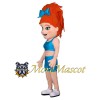 Cheerleading Girl Mascot Costume