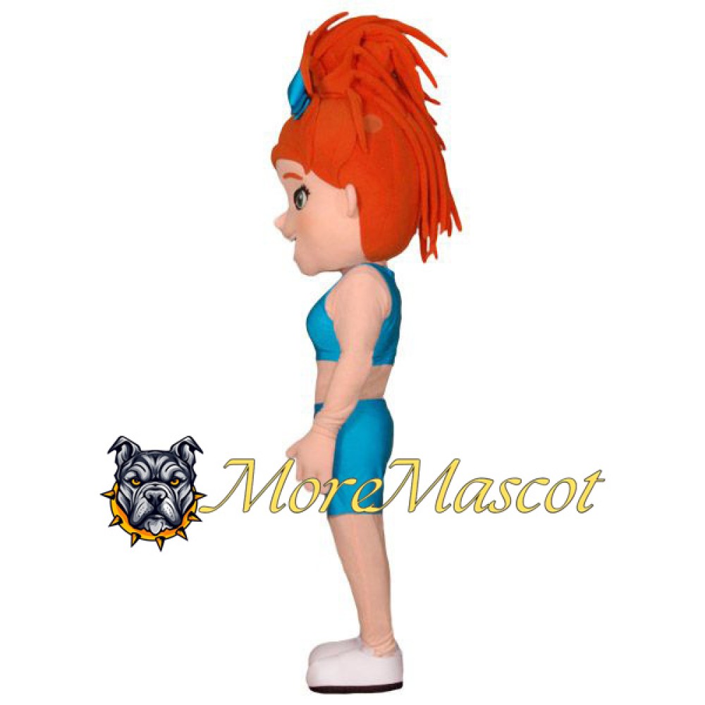 Cheerleading Girl Mascot Costume