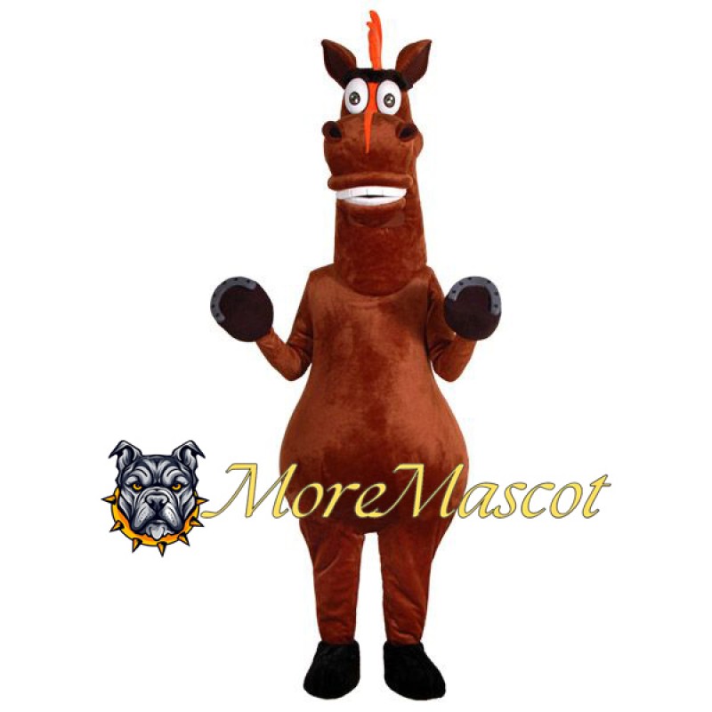 Brown Horse Mascot Adult Costume