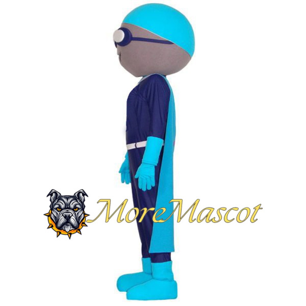 Glasses Superman Mascot Costume