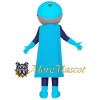 Glasses Superman Mascot Costume