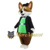 Suit Brown Dog Mascot Costume