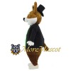 Suit Brown Dog Mascot Costume