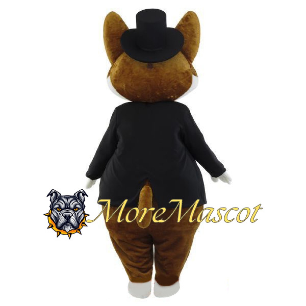 Suit Brown Dog Mascot Costume