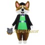 Suit Brown Dog Mascot Costume