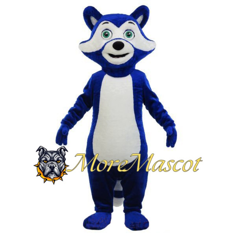 Blue Fox Mascot Costume For Adult