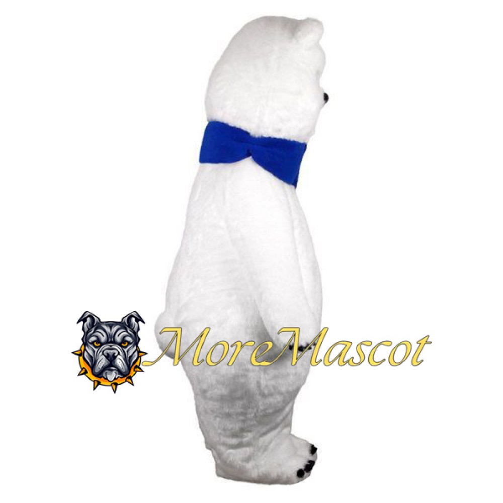 Furry Polar Bear Mascot Costume