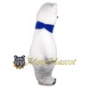Furry Polar Bear Mascot Costume