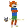 Sport Orange Cat Mascot Costume