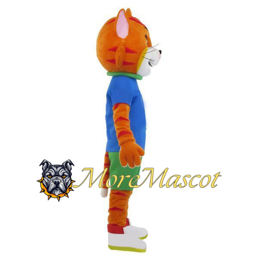 Sport Orange Cat Mascot Costume