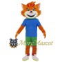 Sport Orange Cat Mascot Costume