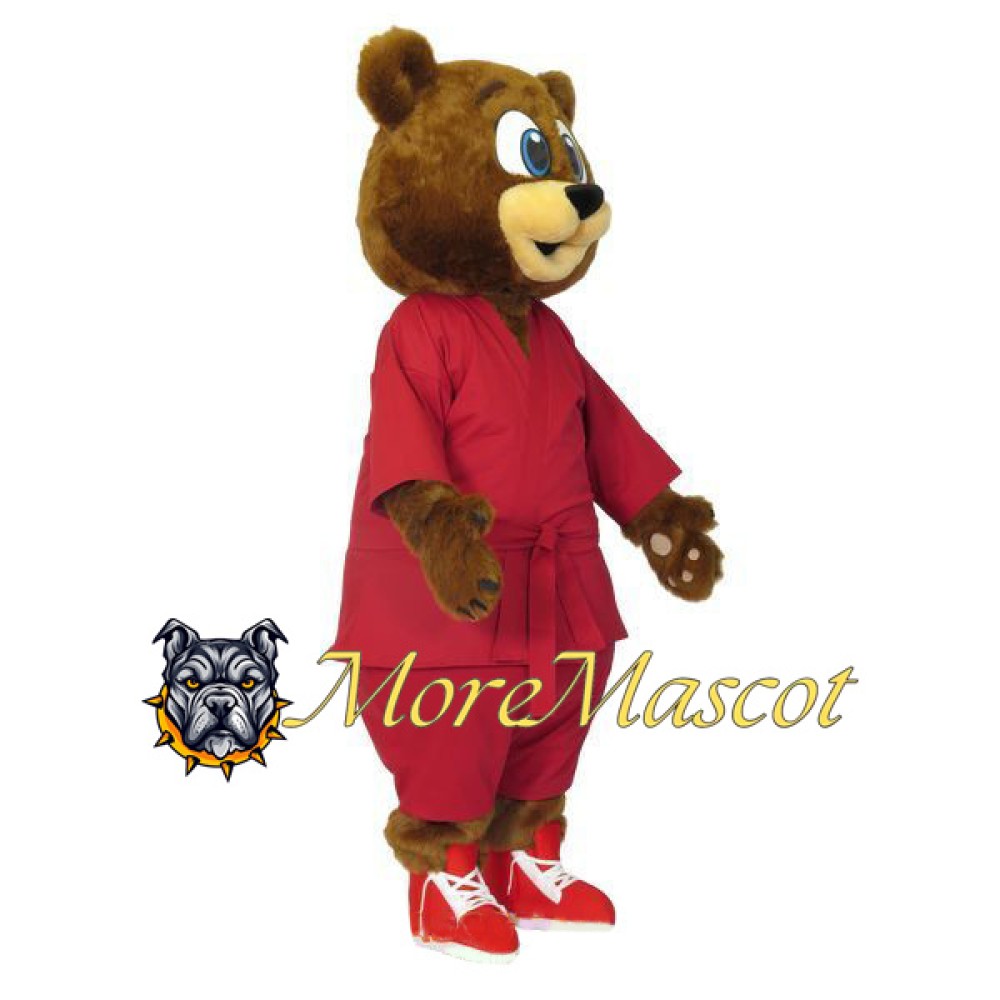Red Suit Bear Mascot Costume