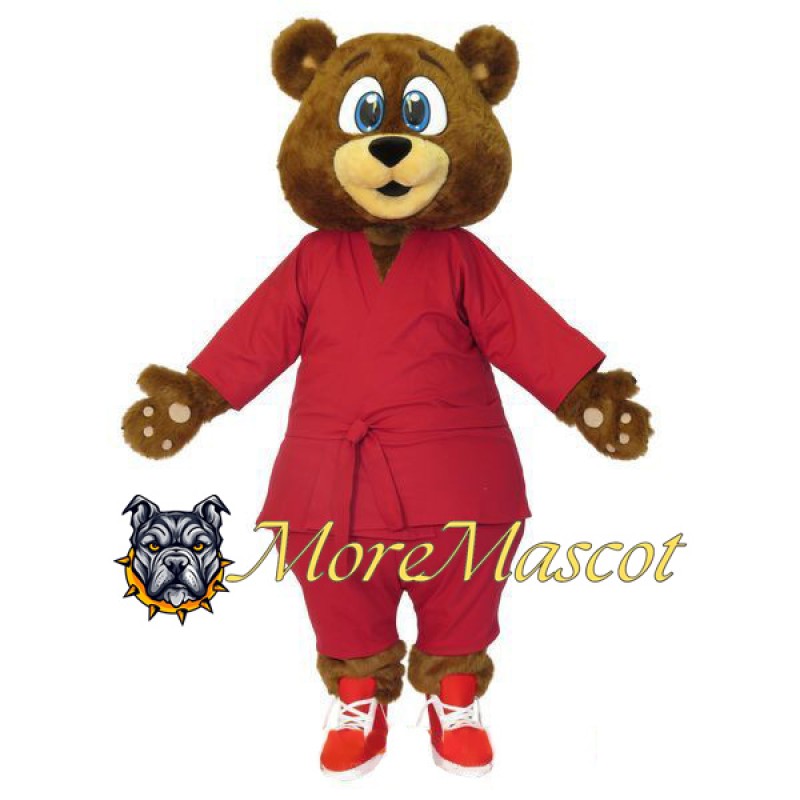 Red Suit Bear Mascot Costume