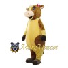 Yellow Cow Mascot Adult Costume
