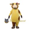 Yellow Cow Mascot Adult Costume
